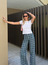 Load image into Gallery viewer, KIKO pant | blue check | Ready to ship | size XS
