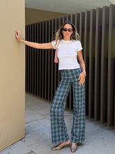 Load image into Gallery viewer, KIKO pant | blue check | Ready to ship | size XS
